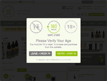 Tablet Screenshot of 180smoke.com